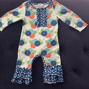 Pete + Lucy Colorful Floral Baby Romper